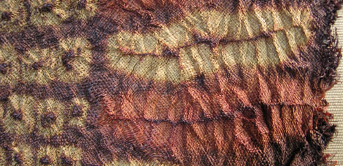 African Tribal Art - Man's mantle, Dida, Ivory Coast, detail