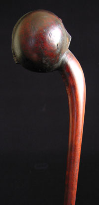 African Tribal Art - Three knobkerries, Tanzania, detail1