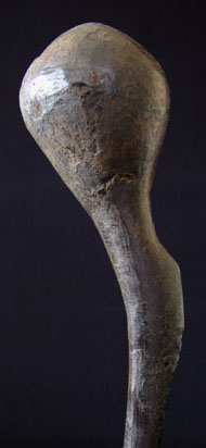 African Tribal Art - Three knobkerries, Tanzania, detail three
