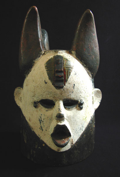 African Tribal Art - Helmet mask, Boki, Nigeria