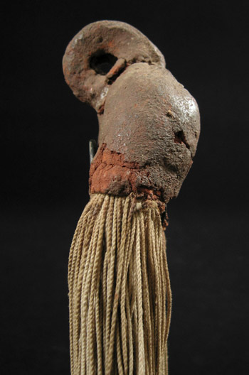 African Tribal Art - String cache-sex, Kirdi, Cameroon, side detail