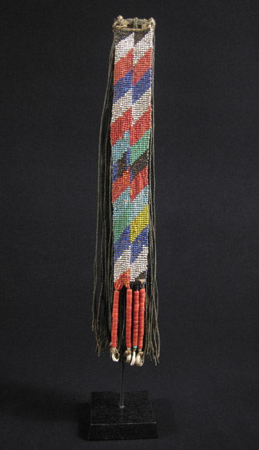 African Tribal Art - Beaded cache-sex, Kirdi, Cameroon