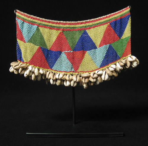 African Tribal Art - Beaded cache-sex, Kirdi, Cameroon
