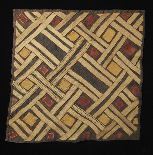 African Tribal Art - Dance skirt panel, Kuba, D.R.Congo
