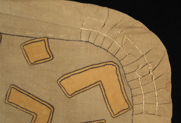 African Tribal Art - Dance skirt panels, Kuba, D.R.Congo, corner