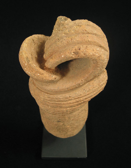 African Tribal Art - Terracotta fist, Nok, Nigeria, top