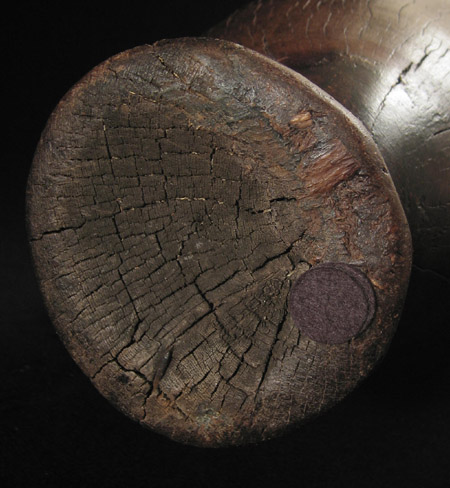 African Tribal Art - Wood vessel, itunga, Kwazulu-Natal, South Africa, bottom
