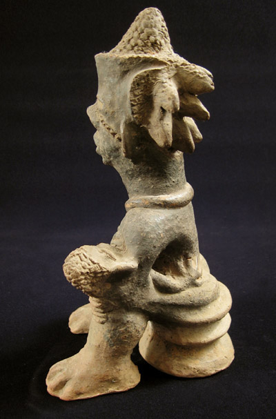 African Tribal Art - Terracotta maternity figure, Igbo, Nigeria, right