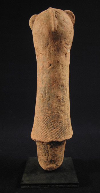 African Tribal Art - Terracotta figure, Bura, Niger, back