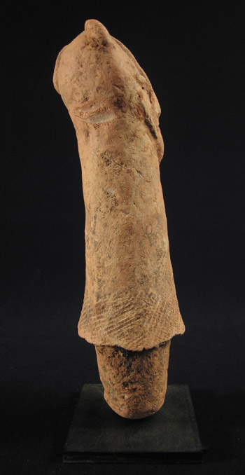 African Tribal Art - Terracotta figure, Bura, Niger, left