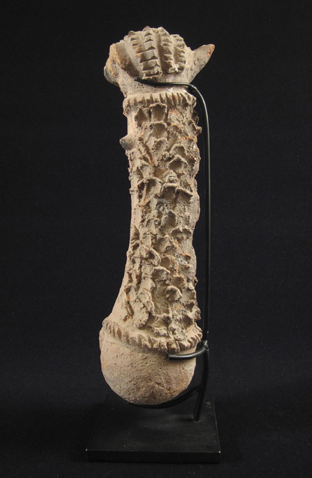 African Tribal Art - Terracotta healing implement, Dagari, Lobi, Burkina Faso, right