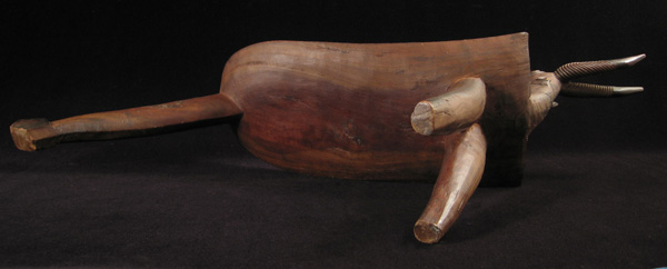 African Tribal Art - Tripod stool, Gaoua, Upper Volta (Burkina Faso), underside