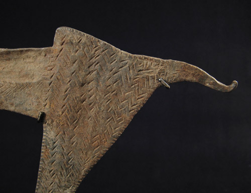 African Tribal Art - Iron currency, Afade, Chad, detail