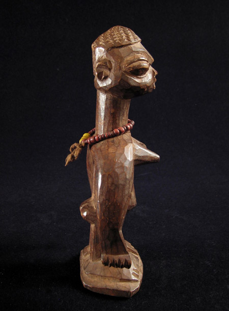 Tribal Art - Female Ibeji figure, Yoruba, Benin, left