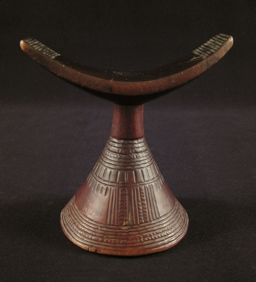 Tribal Art - Wood headrest, Ethiopia