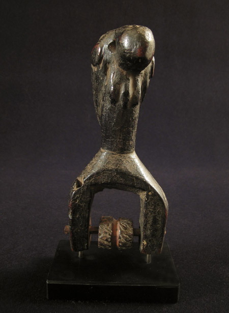 African Tribal Art - Heddle pulley, Guro, Ivory Coast, back