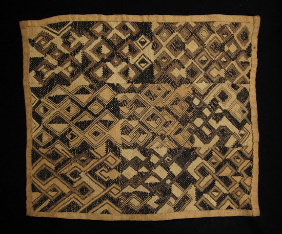 African Tribal Art - Raffia panel, Shoowa, Kuba, D.R. Congo