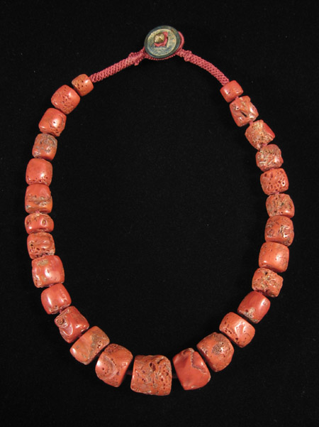 North African Jewelry - Coral bead necklace