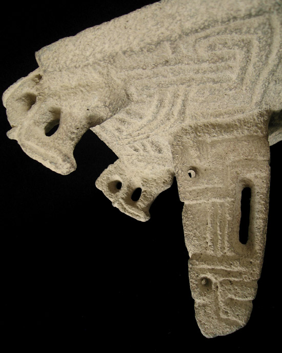 Art of the Americas - Stone metate, Costa Rica, front detail
