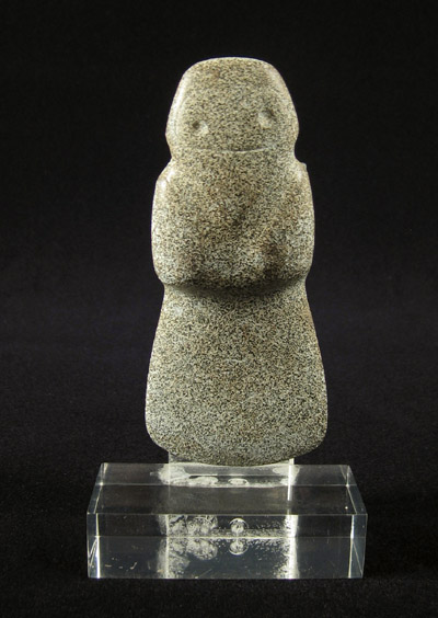 Art of the Americas -  Stone axe-god, Costa Rica, on base