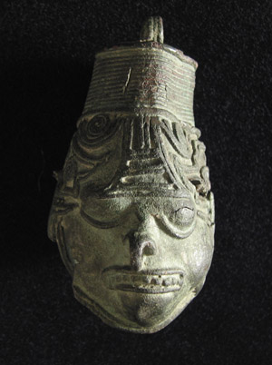 Art of the Americas - Copper effigy bell, Aztec or Mixtec