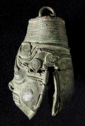 Art of the Americas - Copper effigy bell, Aztec or Mixtec, right