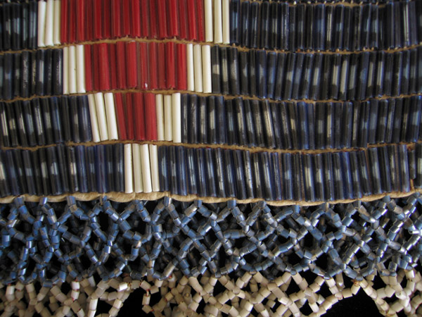 Art of the Americas - Plateau Indian pony beaded woman's top, North America, detail