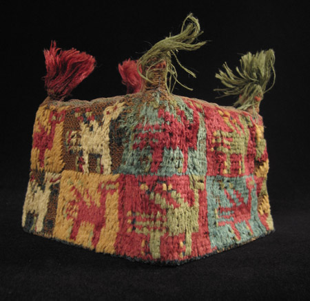 Art of the Americas -&nbsp;Four-cornered hat, Huari, Peru, back