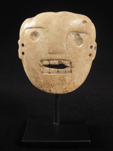 Art of the Americas -&nbsp;Ceramic face, Chavin, Peru