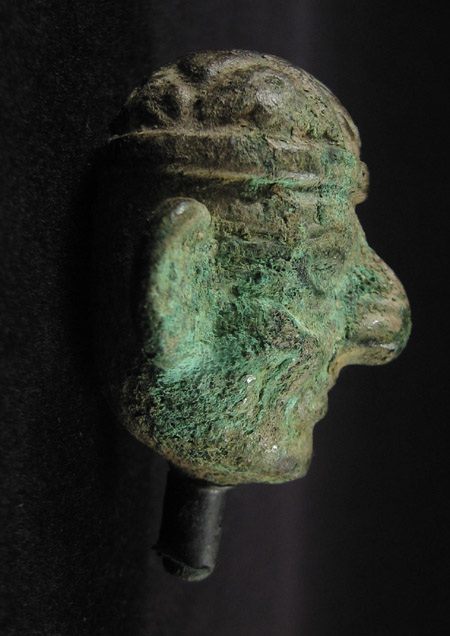 Art of the Americas - Copper head, Moche, Peru, left