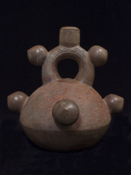 Stirrup spout vessel, Chavin culture, Peru