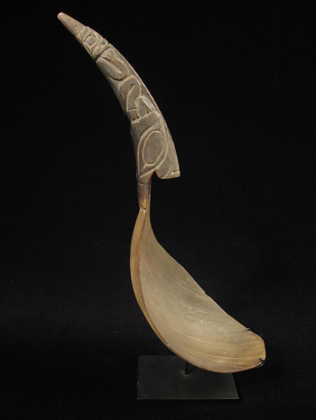 Art of the Americas -&nbsp;Horn ladle, Northwest Coast, North America
