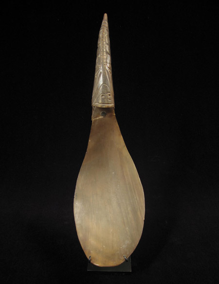 Art of the Americas -&nbsp;Horn ladle, Northwest Coast, North America, front