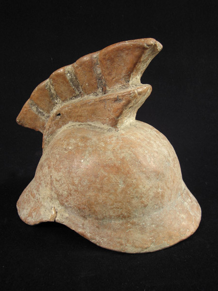 Art of the Americas -&nbsp;Terracotta helmet mold, Mexico
