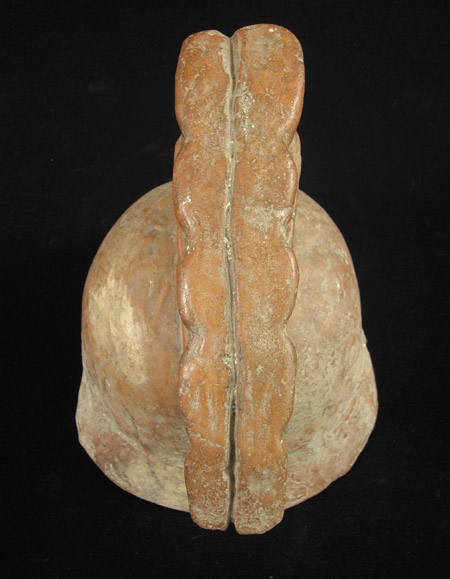 Art of the Americas -&nbsp;Terracotta helmet mold, Mexico, top
