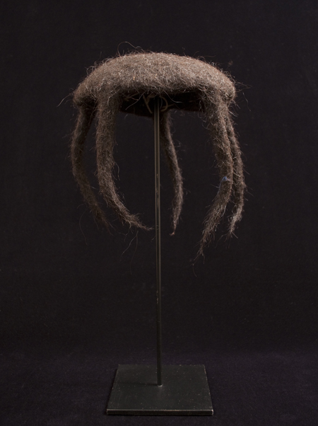 Asian Tribal Art - Yak hair rain hat, Nepal