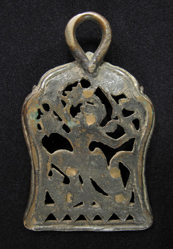Asian Tribal Art - Bronze horse trapping, Cambodia, back