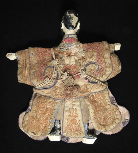 Asian Tribal Art - Male puppet, China, back