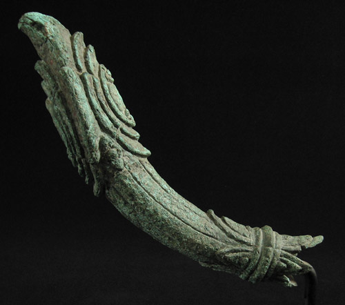 Asian Tribal Art - Bronze palanquin finials, Khmer, Cambodia, A, right side