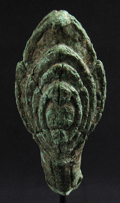 Asian Tribal Art - Bronze palanquin finials, Khmer, Cambodia, B, detail