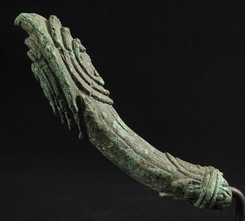 Asian Tribal Art - Bronze palanquin finials, Khmer, Cambodia, B, right side
