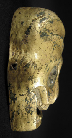 Asian Tribal Art - Brass cittipati, Tibet, left