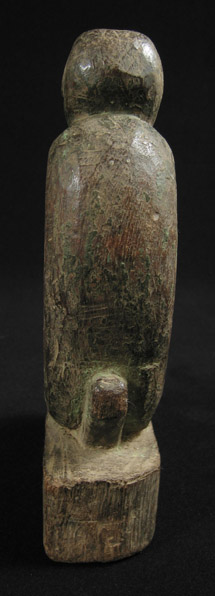 Asian Tribal Art - Wood monkey, Nepal, back