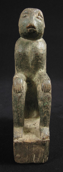 Asian Tribal Art - Wood monkey, Nepal, front