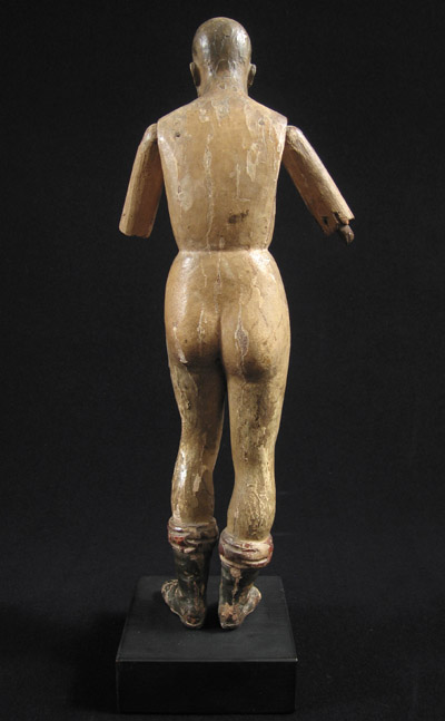 Asian Tribal Art - Carved wood santo, Philippines, back