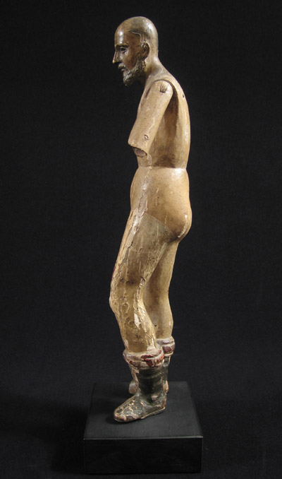 Asian Tribal Art - Carved wood santo, Philippines, right side