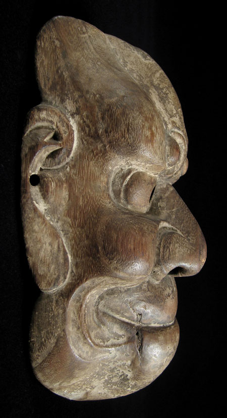 Asian Tribal Art - Beshimi mask, Japan, left side