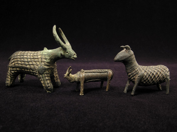 Asian Tribal Art - Bronze animal figures, Kondh, Orissa, India