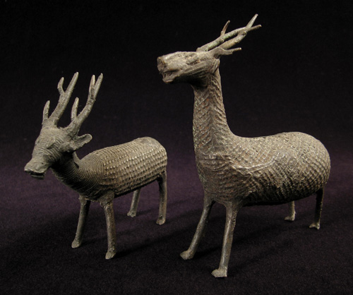 Asian Tribal Art - Bronze reindeer, Kondh, India