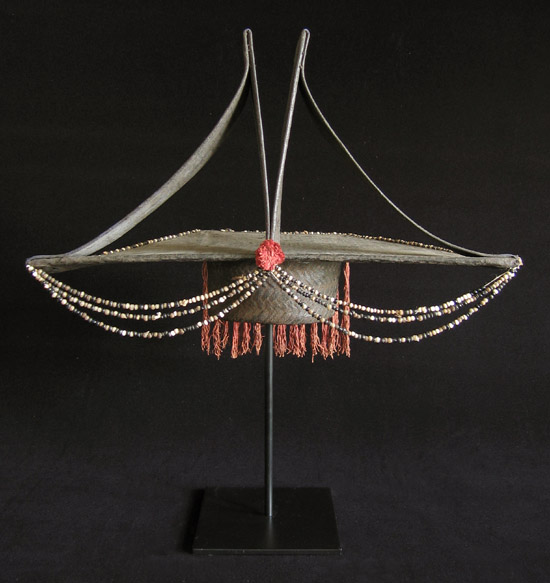 Asian Tribal Art - Ceremonial hat, Yao people, Guangxi Province, China